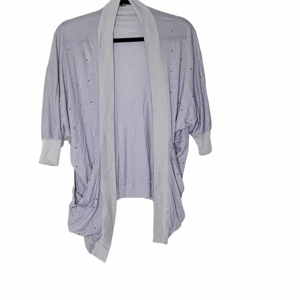 𝅺EXPRESS open front light grey cardigan. Size XS